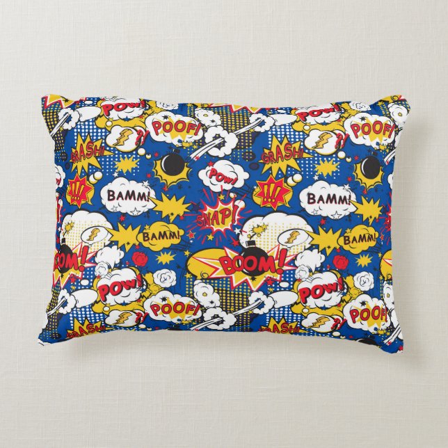 Cute Comic Pattern  Decorative Cushion (Back)
