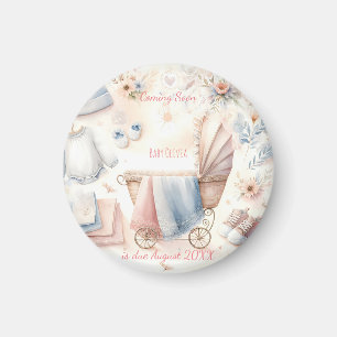 Cute coming soon announcement Invitation Magnet