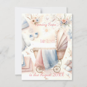 Cute coming soon announcement Invitation Postcard