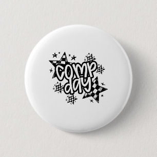 Cute Comp Day Cheer Comp Season Cheerleading Compe 6 Cm Round Badge