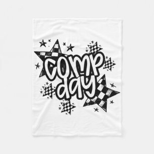 Cute Comp Day Cheer Comp Season Cheerleading Compe Fleece Blanket