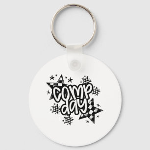 Cute Comp Day Cheer Comp Season Cheerleading Compe Key Ring