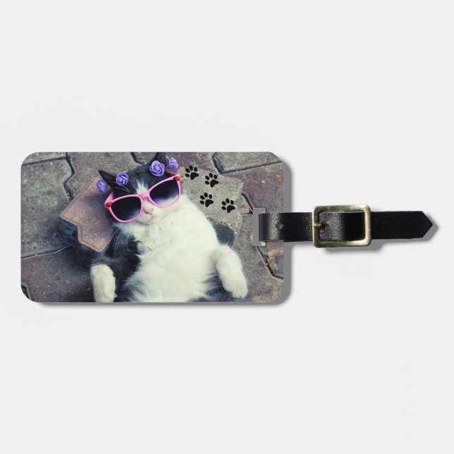 Cute Companion Animal's Photo  Luggage Tag (Front Horizontal)