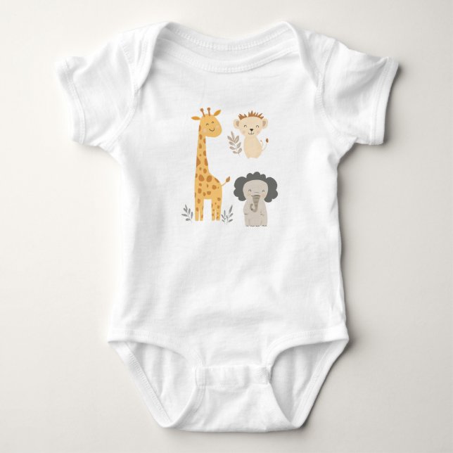 Cute Companions Baby Bodysuit (Front)