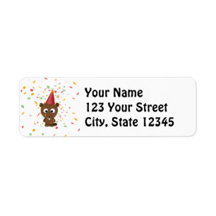 Cute Confetti Party Beaver