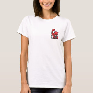 Cute Confused Red Rotary Telephone T-Shirt