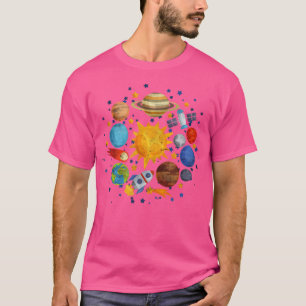 Cute Constellation Science Astronomy Planets Galax T-Shirt