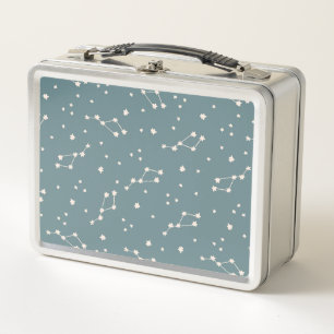 Cute Constellation Sky Pattern Metal Lunch Box