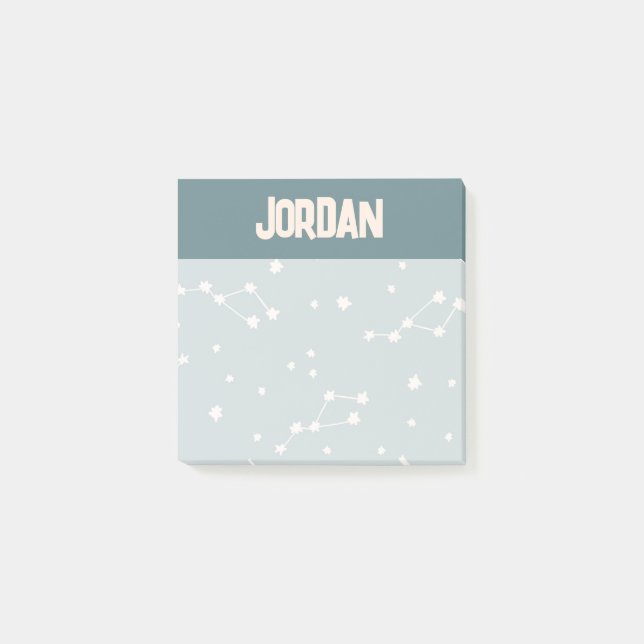 Cute Constellation Sky Pattern Post-it Notes (Front)