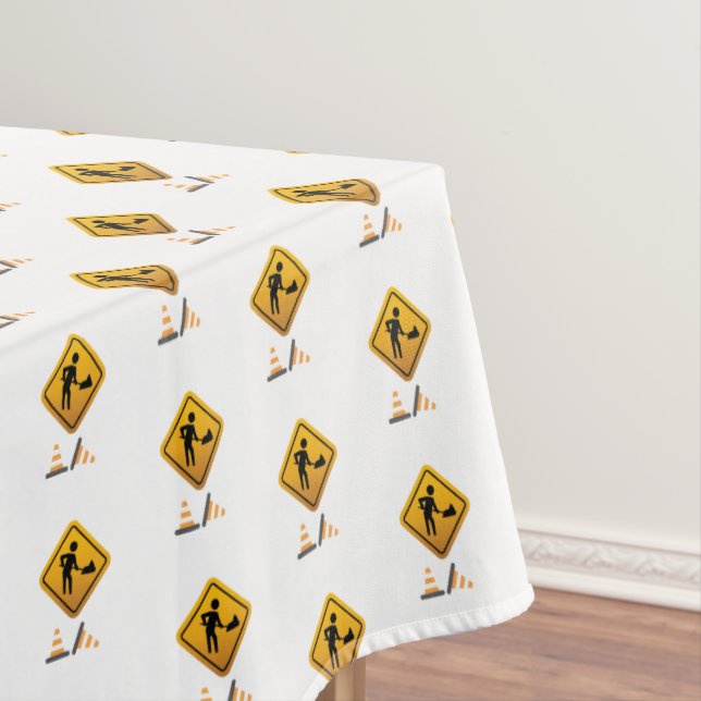 Cute Construction Boy Birthday Baby Shower Decors Tablecloth (In Situ)