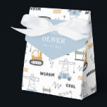 Cute Construction Crane Kids Any Age Birthday Favour Box<br><div class="desc">If you need any further customisation please feel free to message me on yellowfebstudio@gmail.com.</div>