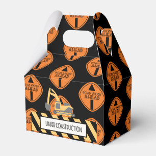 Cute Construction Dump Car Road Pattern Birthday Favour Box