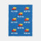 Cute construction dumptruck boys fleece blanket