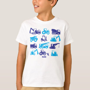 Cute Construction Transport Machines Equipment T-Shirt