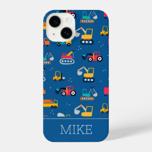 Cute Contruction Movers Pattern iPhone 14 Case
