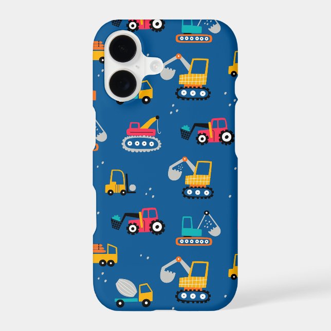 Cute Contruction Movers Pattern Samsung Galaxy S21 Case (Back)