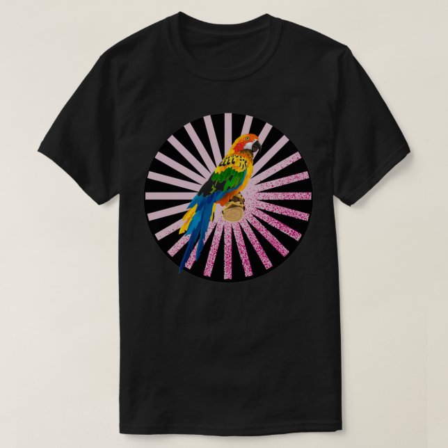 Cute Conure Parrot T-Shirt (Design Front)