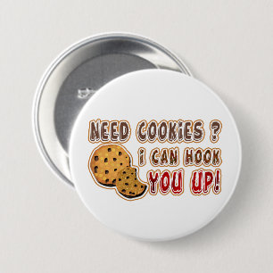 cute cookie baker seller  7.5 cm round badge