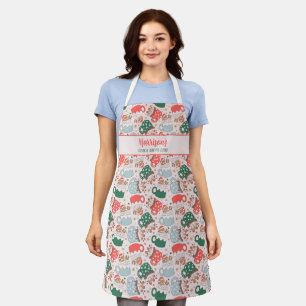 Cute Cookie Baking Crew Personalised Apron