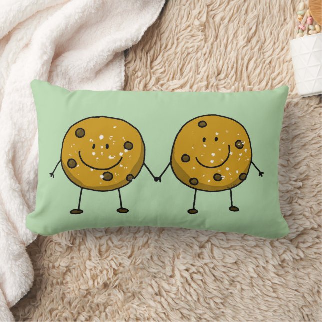 Cute Cookie Best Friends Lumbar Cushion (Blanket)