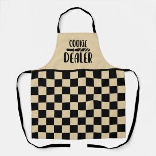 Cute cookie dealer bakery word art  apron