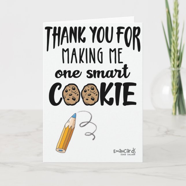 Cute Cookie for Teacher's Day Card (Front)