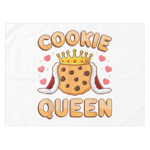 Cute Cookie Queen Funny Baking Lover Tablecloth