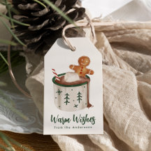 Cute Cookies and Cocoa Warm Wishes Holiday