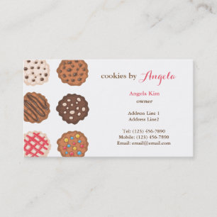Cute Cookies Cookie Business Bakery Business Card