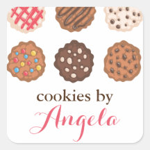Cute Cookies Cookie Business Bakery Product Label