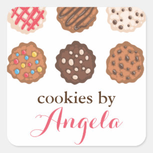Cute Cookies Cookie Business Bakery Product Label