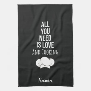 Cute Cooking Gifts Chefs Cooks Personalized Custom Tea Towel