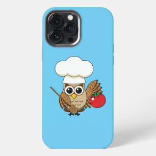 Cute Cooking Owl Cartoon iPhone 13 Pro Max Case