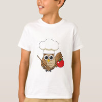 Cute Cooking Owl Cartoon