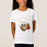 Cute Cooking Owl Cartoon