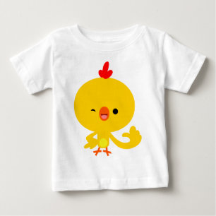 Cute Cool Cartoon Chicken Baby T-Shirt