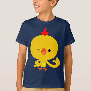 Cute Cool Cartoon Chicken Children T-Shirt
