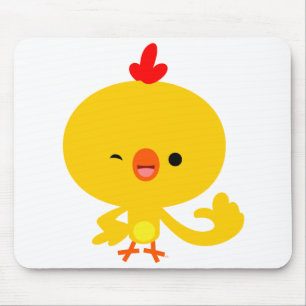 Cute Cool Cartoon Chicken Mousepad