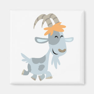 Cute Cool Cartoon  Goat Magnet