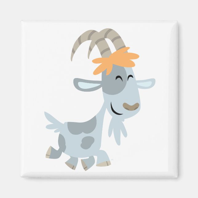 Cute Cool Cartoon  Goat Magnet (Front)
