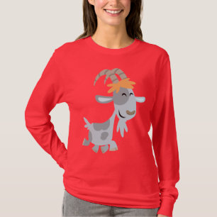 Cute Cool Cartoon  Goat Women T-Shirt
