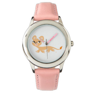 Cute Cool Cartoon Lioness Watch