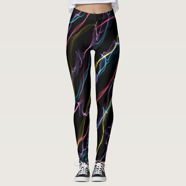 Cute Cool Colourful Yoga Leggings (Front)