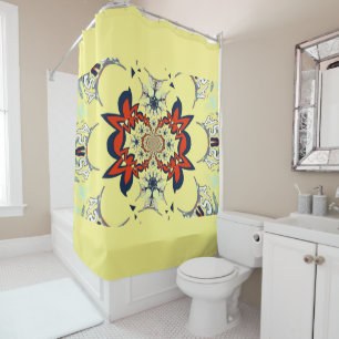 Cute Cool creamy floral amazing pattern design Shower Curtain