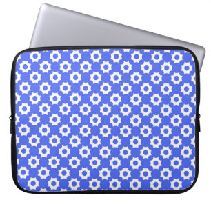 Cute, cool, elegant and classic blue dots laptop sleeve