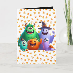 Cute  & Cool, Halloween Monsters   Card