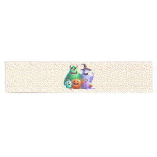 Cute & Cool, Halloween Monsters Short Table Runner