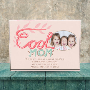 Cute Cool Mum Hand Lettering Mother`s Day  Photo Block