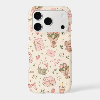 Cute Coquette Aesthetic Pattern Pink Bunny Cute