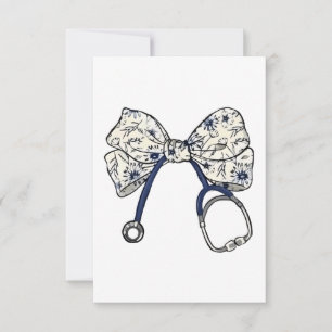 Cute Coquette Bow Coquette Bow Nurse Nursing Invitation